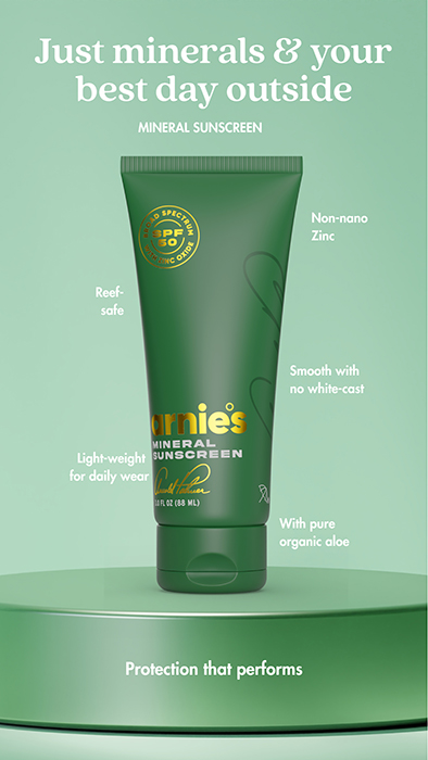 arnies mineral sunscreen package