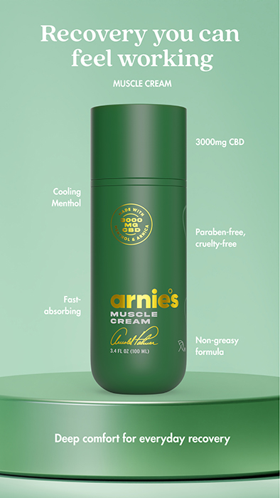 arnies muscle cream package