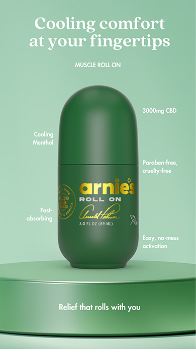arnies muscle roll on package